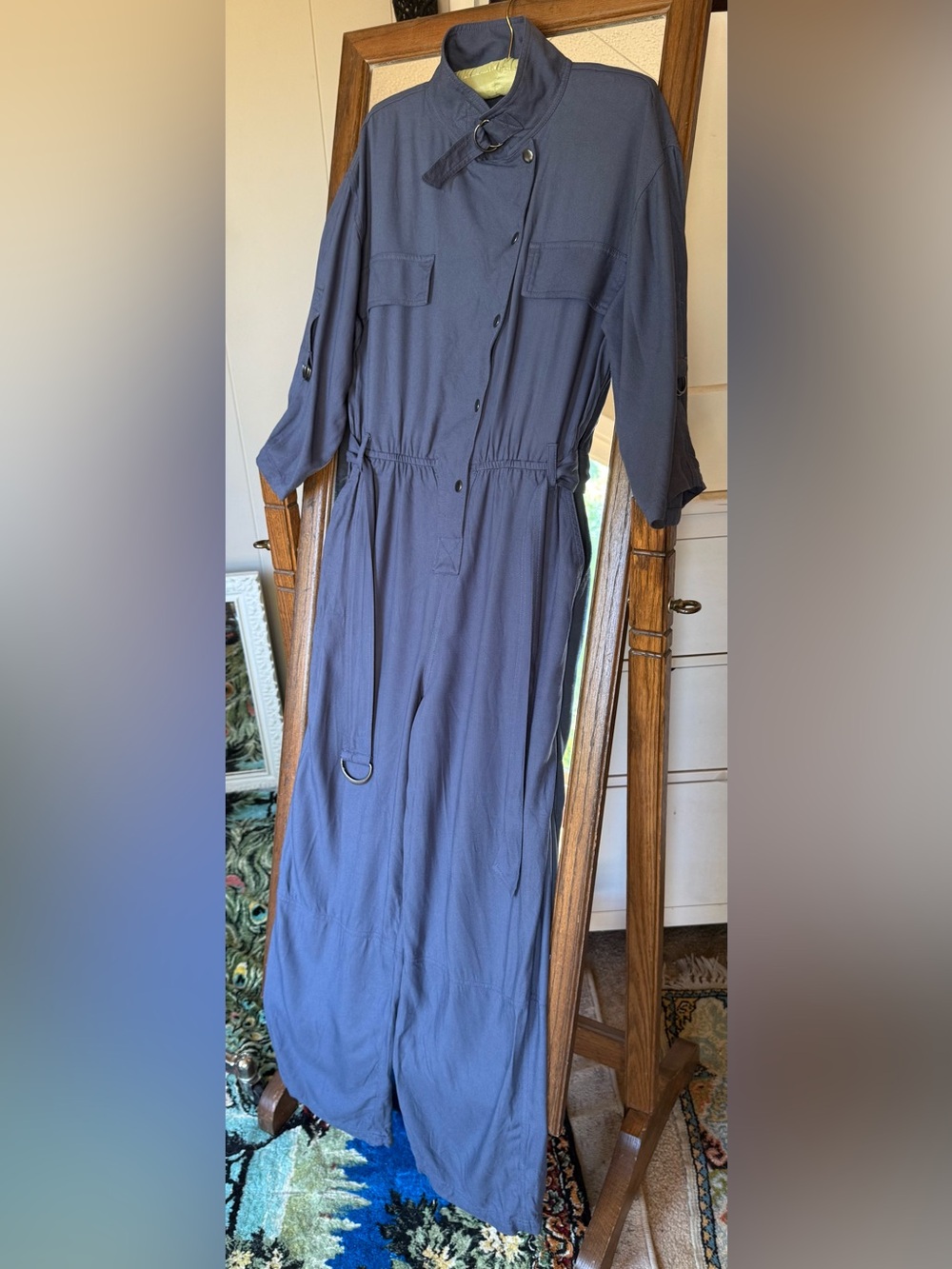Steve Madden Slate Blue Utility jumpsuit, size S